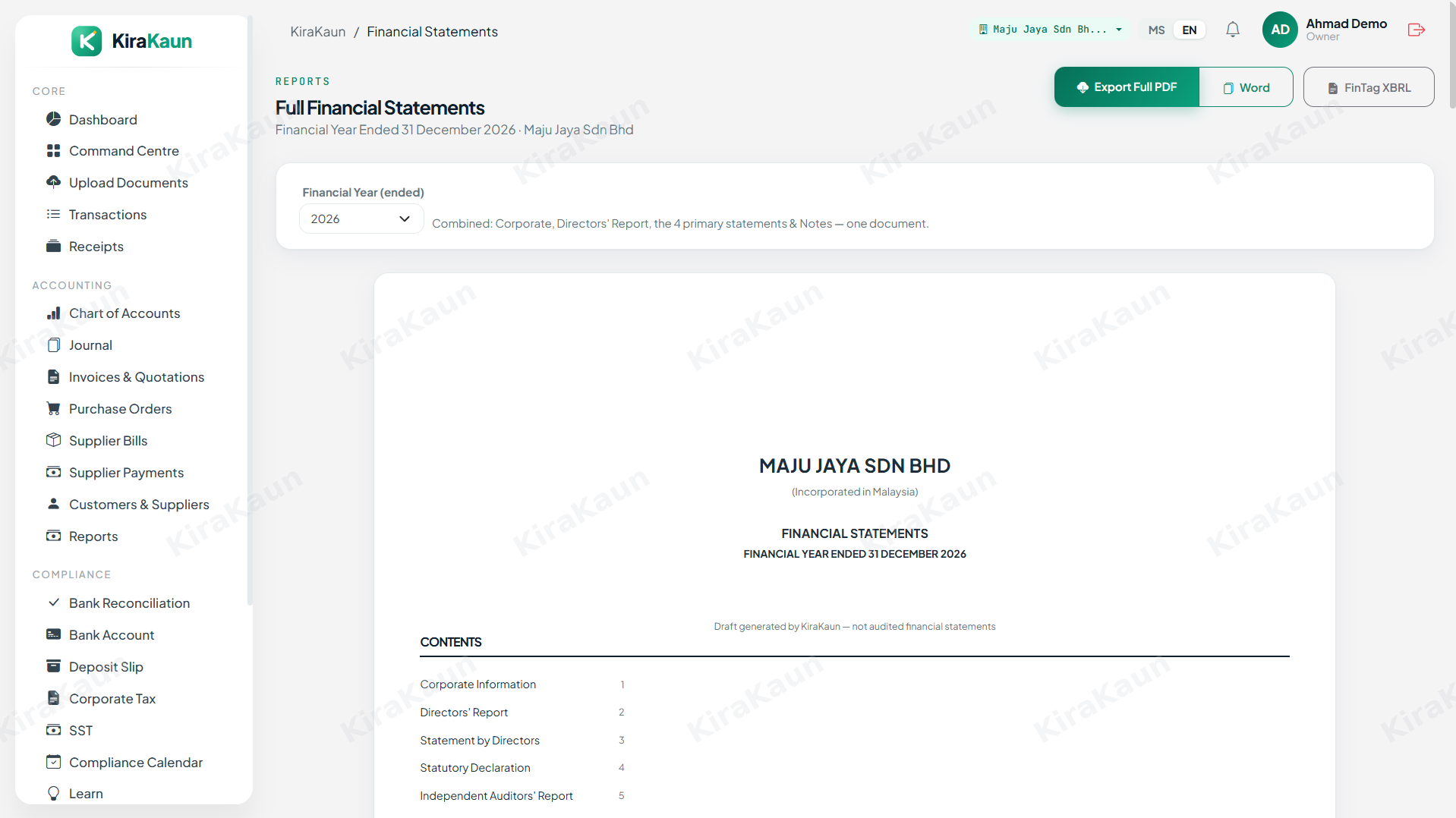 Financial Statements