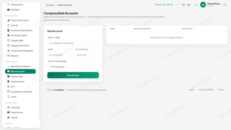 Akaun Bank Syarikat